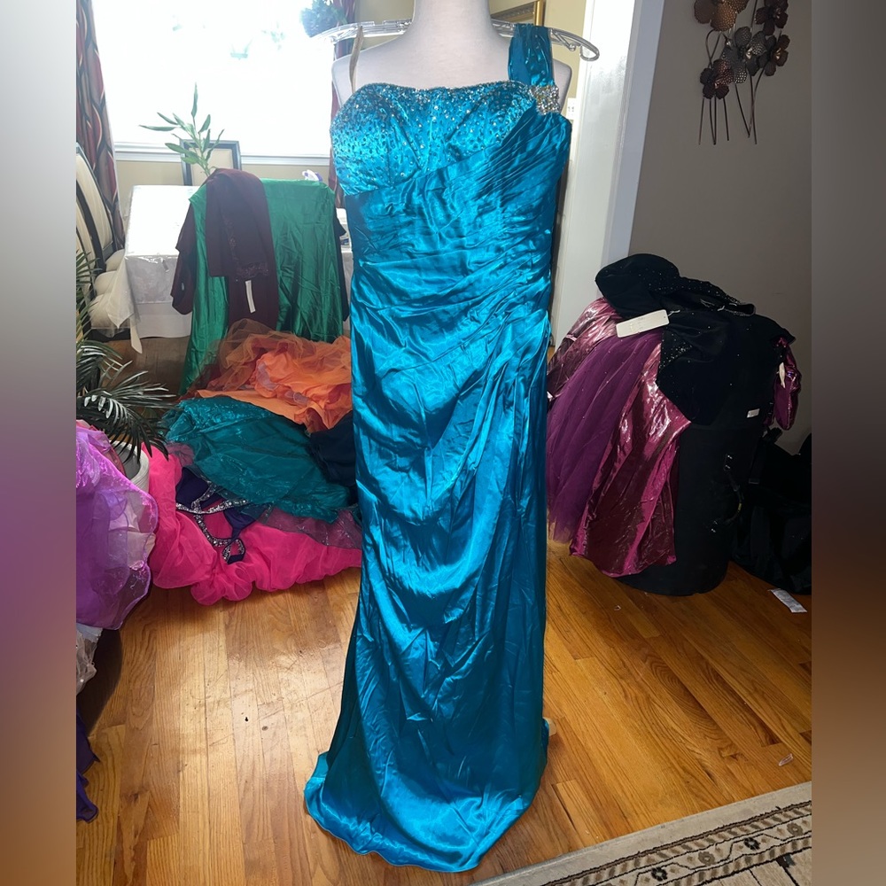 Blue elegant gown
